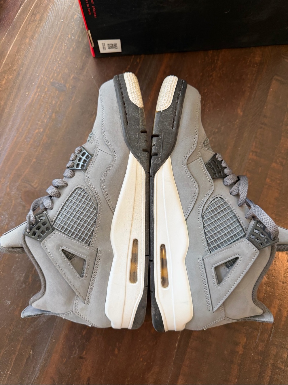 2019 Nike Air Jordan 4 Retro in the iconic "Cool Grey" 9M - Picture 5 of 11